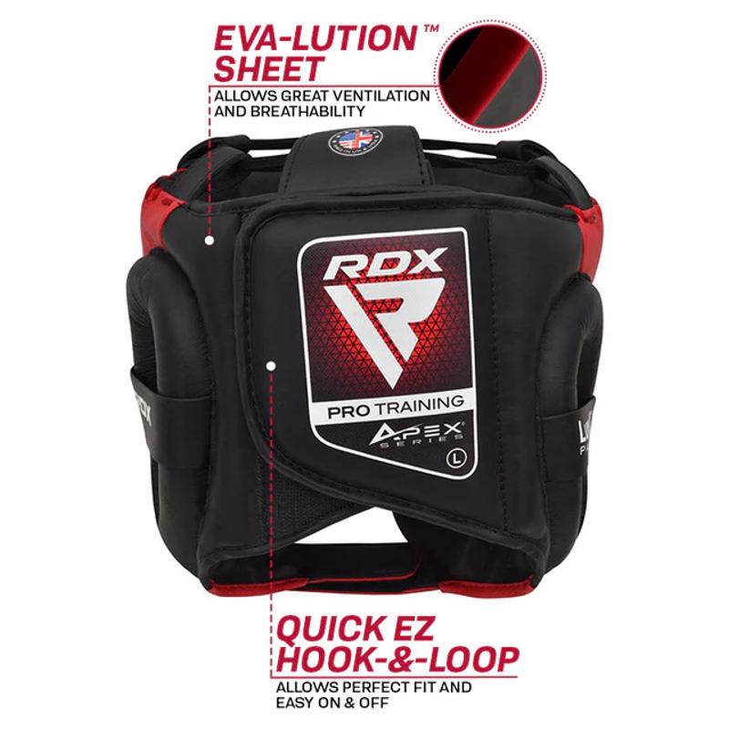 RDX apex Pro training headguard -red